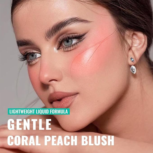 3Pcs Liquid Blush for Cheeks, Soft Moisturizing Matte