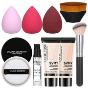 Foundation Full Coverage Matte Oil Control Concealer with Foundation Brush