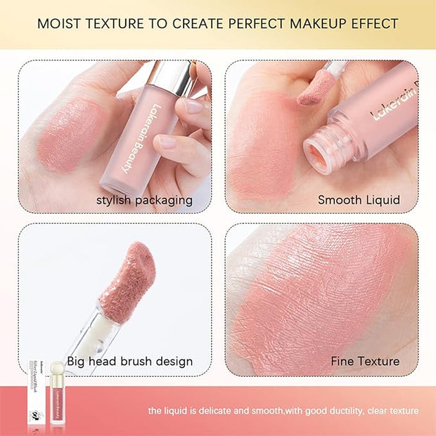 Liquid Blush, Natural Matte Velvet Finish, Soft Cream Rosy Mauve)