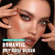 Liquid Blush, Soft Moisturizing Matte Blush, Blendable Face Dry Rose