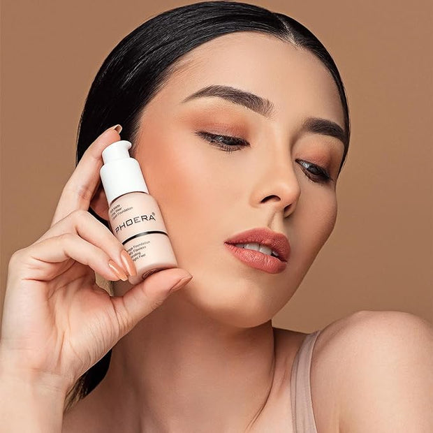 Hilareco PHOER Foundation, 1 pcs-105- Sand, Full Coverage Vegan Guarantee 30ml