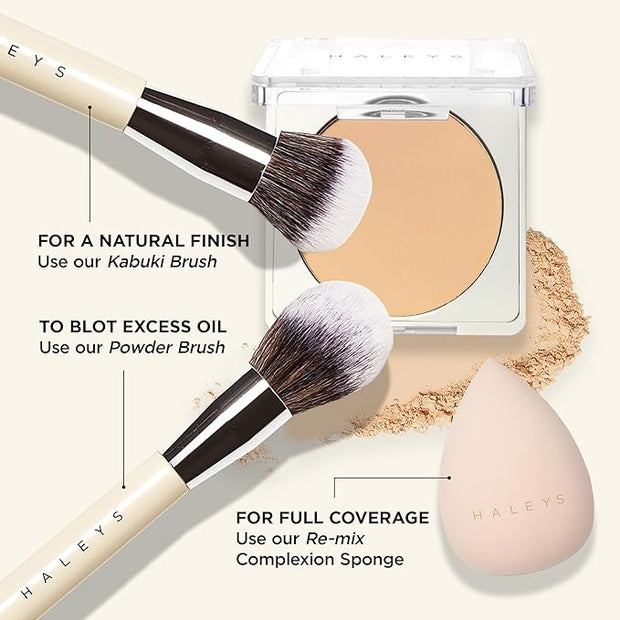 HALEYS Re-cover Matte Weightless Powder Foundation (2.15), Buildable, + CF