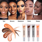 Liquid Concealer Makeup 4Pcs,Corrector Foundation for Black Women 0.67 oz