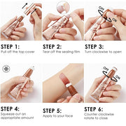 FOCALLURE 3 PCS Liquid Contour Stick,Moisturizing Highlighter,Blush and Makeup,Orchid Vibes