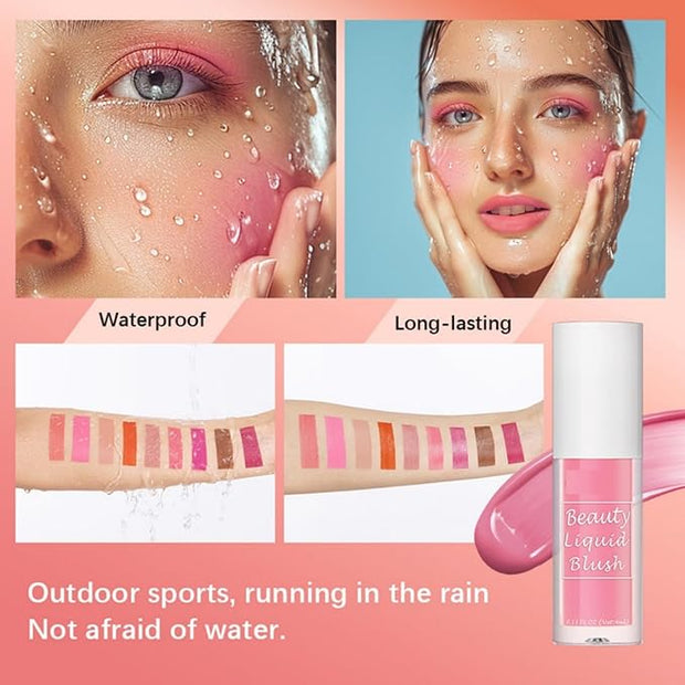 MAEPEOR Matte Liquid Blush 9 Colors Soft Cream (Color 08)