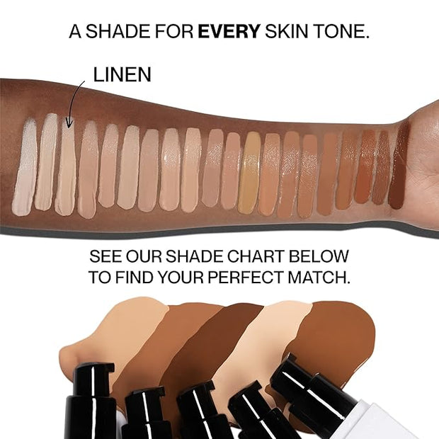 HIDE PREMIUM Liquid Foundation, Multi-Use Waterproof Foundation, Medium/Full 1 fl oz