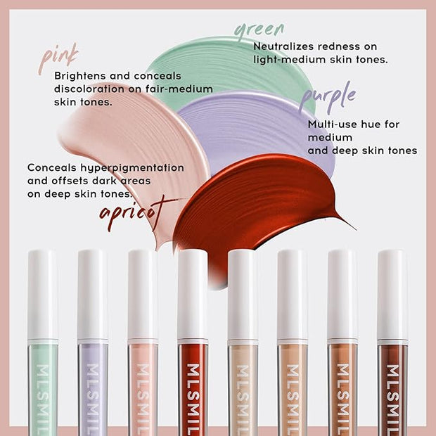 Color Liquid Conceal Contour Foundation, Waterproof 8 Colors Tone, 07