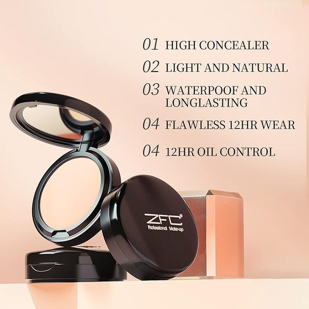 Foundation Makeup Concealer, Medium-to-Full Coverage Foundation Cream, Long