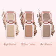 MEICOLY Contour Palette,Shimmer Highly Pigmented Face Powder,Silky Smooth Soft Grey