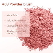 Boobeen Loose Blush Powder Air Cushion Blush, Face Matte Finish