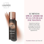 LUMINESS Spray Airbrush Foundation Makeup, Light Deep Shade 2.36 fl oz