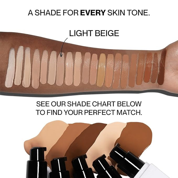 HIDE PREMIUM Liquid Foundation, Multi-Use Waterproof Foundation, Medium/Full 1 fl oz