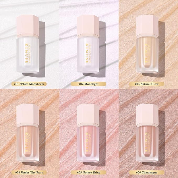 KIMUSE Soft Natural Glow Liquid Filter, Weightless, Long-Wearing, Illuminator Makeup
