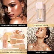 KIMUSE Soft Natural Glow Liquid Filter, Weightless, Long-Wearing, Illuminator Makeup