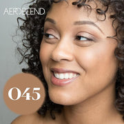 AEROBLEND Airbrush Foundation Makeup (O45) Professional, Water-Based, Buildable, skin types, 1 oz