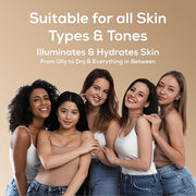 Veil Cosmetics Complexion Fix Liquid Foundation – Buildable Tan Gold) 4G