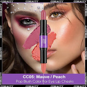 CCbeauty 2pcs 2-IN-1 Matte Contour Concealer Stick Cool