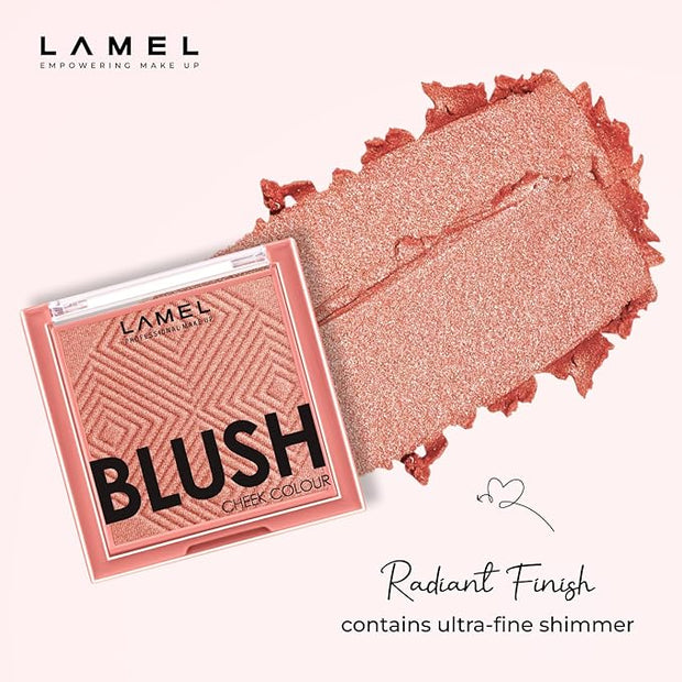 Blush Cheek Rouge Color Mini - Blendable Natural Blush Powder - Enhances & Defines Shapes & Features - Shading & Contouring Powder - 4 Universal Shades - 402 (Rouge) - 3.8g / 0.13 oz