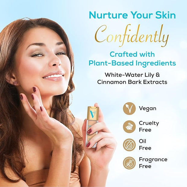 Veil Cosmetics Complexion Fix Liquid Foundation – Buildable Deep Gold) 5G