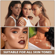 Bronzer Stick Highlighter Stick Cream Contour Stick Makeup,2PCS Beginner-Light Medium