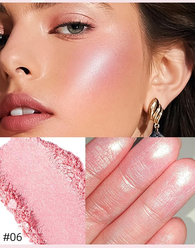 MAEPEOR Face Highlighter Palette 6 Colors Smooth Shimmer (Color 05)