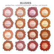 Demure Mineral Blush Makeup (Satin Rose), Loose Powder By Demure