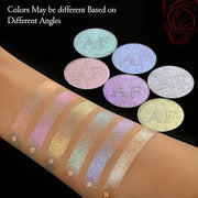 Highlighter Makeup Contour Palette, Gold Silver Duochrome iluminadores Vegan #03