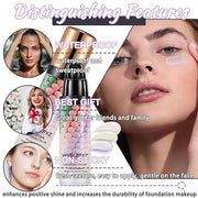 2PCS Tri-color Color Corrector Isolation Cream,One Step Color Correcting Foundation