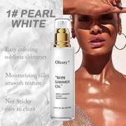 Shimmer Body Oil, Highlighter Makeup Smooth Glitter Glow