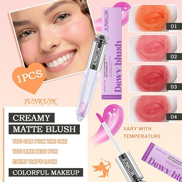 Liquid Blush,Soft Cream Face Blush,Moisturizing Long Wearing Matte Eye(Set B)
