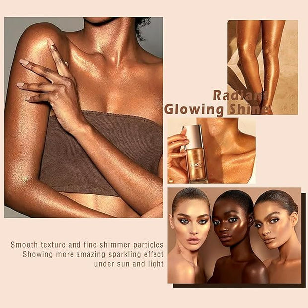 Moisturizing Body Luminizers 5 Colors Smooth and Shimmer 05 Gold) 40ml