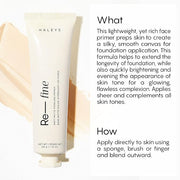 HALEYS Re-fine Soft Matte Poreless Primer (0.), Lightweight, + Fragrance-Free 25 oz