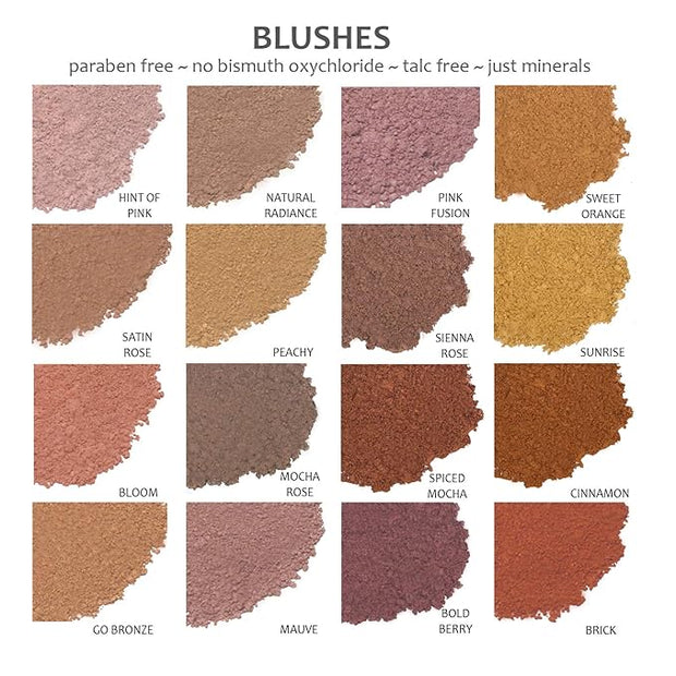 Demure Mineral Blush Makeup (Satin Rose), Loose Powder By Demure