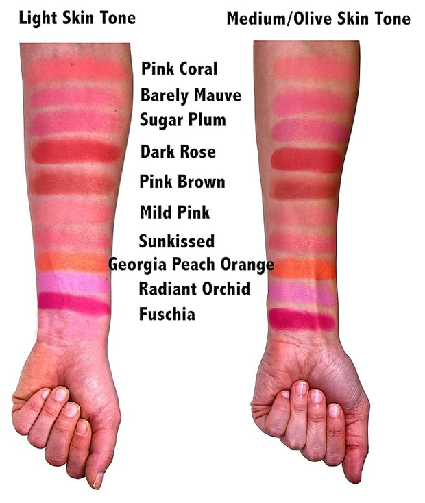 Georgia Peach Orange Tangerine Summer Blush Pressed Cheek Cruelty Free 4 G
