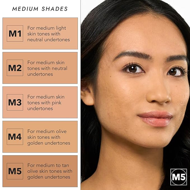 COVER FX Pressed Mineral Foundation - Shade M4 Skin Types