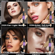 CCbeauty 2pcs 2-IN-1 Matte Contour Concealer Stick Cool
