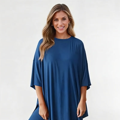 Summer Sweet Beauty Knitted Fashion Casual Solid Color Suit