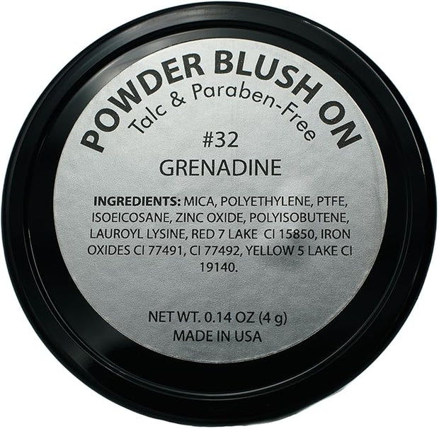 Grenadine Orange Coral Summer Red Blush Pressed Cheek Cruelty Free 4 G