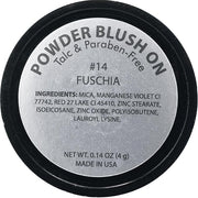 Hot Pink Bright Fuchsia Magenta Rouge Blush Pressed Cruelty Free 4 G
