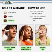 GOOD WEIRD Highlighter: Balmy Weather Blush Stick - (Dusty Rose) 15 oz