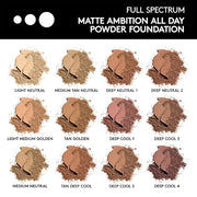 COVERGIRL Matte Ambition, All Day Powder Foundation, Tan-deep