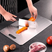 Macdama Double-Sided Stainless Steel Cutting Board