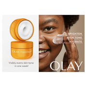 Olay Bright & Even Vitamin C with Lactic Acid Face Moisturizer, 2 oz Lightweight Brightening Face Cream for Uneven Skin To...