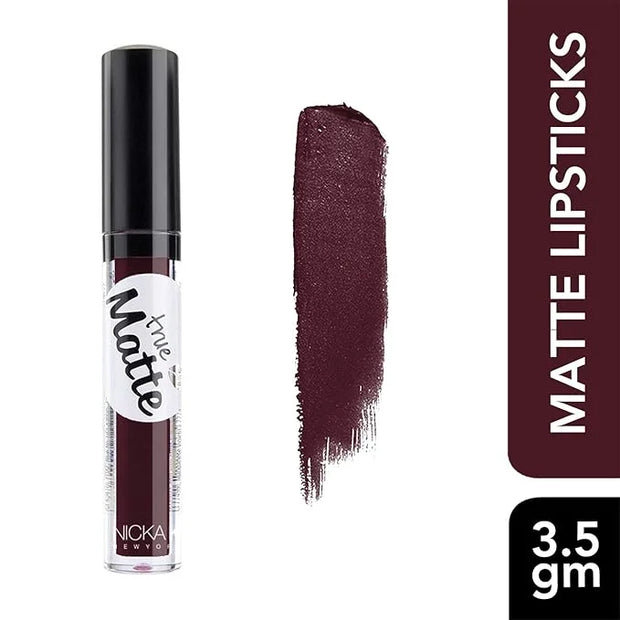 Nicka K True Matte Lip Color - NTM12 Aubergine - Product Image