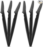 16 Pcs Black Eyebrow Razor, Face Razors Multipurpose, Facial Razors for Women Men, Eyebrow Trimmers Shaver with Protective...