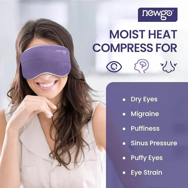 NEWGO Bundle of Cooling Eye Mask and Microwave Heated Eye Mask - Product Image