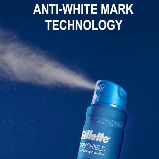 Gillette Dry Spray Antiperspirant and Deodorant for Men, 24/7 Sweat & Odor Protection, Anti-White Mark Technology, Cool Wa...
