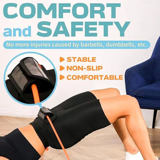 Hip Thrust Belt (30/40/50lbs), Portable 7 Weights 120lbs - Product Image