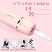 Nose Hair Trimmer for Women, 3in1 Electric Eyebrow Trimmer Waterproof Facial Hair Removal Rechargeable Hair Shaver Razor f...