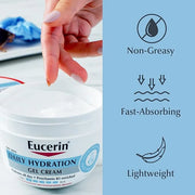 Eucerin Daily Hydration Gel Cream, Fragrance Free Body Moisturizer for Dry Skin, Enriched With Provitamin B5 and Sunflower...